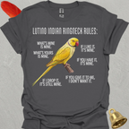 Lutino Indian Ringneck Rules T-Shirt