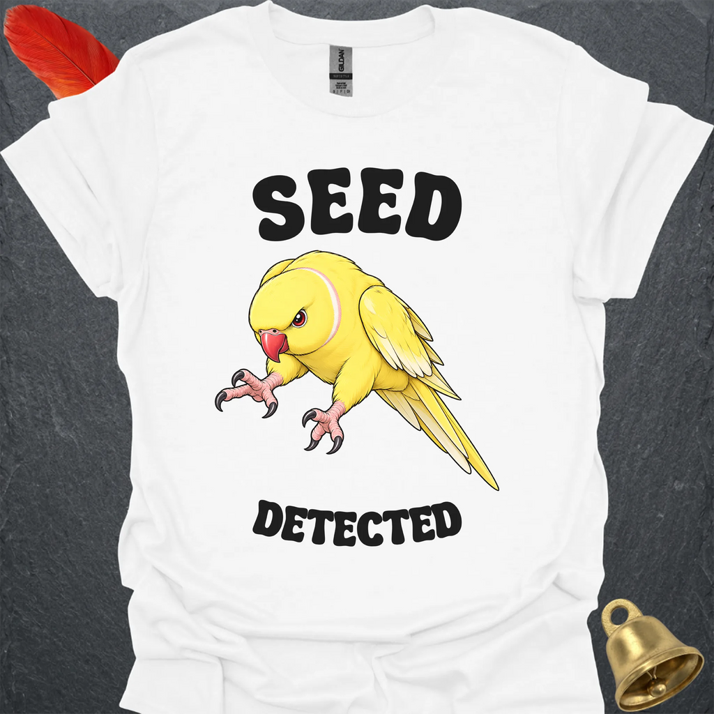 Lutino Indian Ringneck Seed Detected T-Shirt