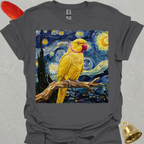 Lutino Indian Ringneck Starry Night T-Shirt