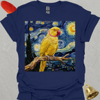 Lutino Indian Ringneck Starry Night T-Shirt