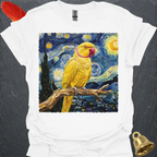 Lutino Indian Ringneck Starry Night T-Shirt