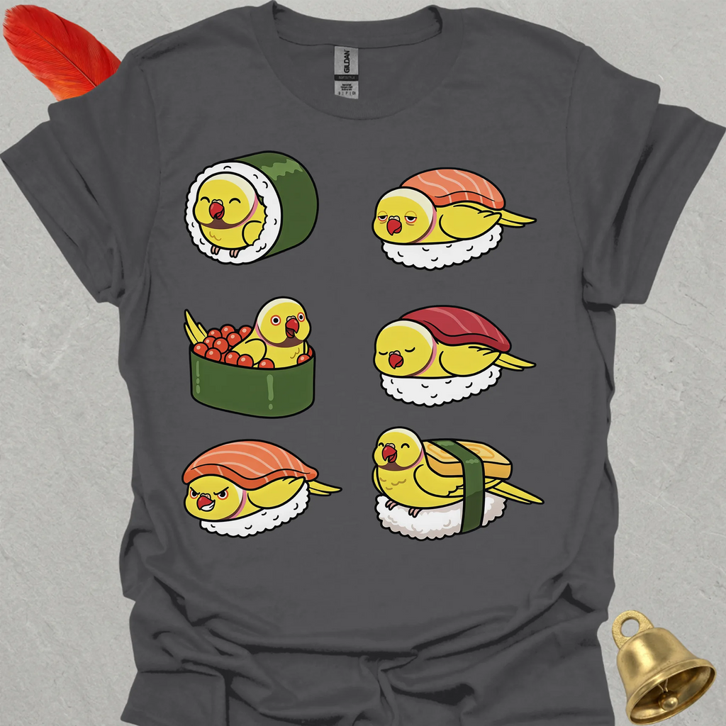 Lutino Indian Ringneck Sushi T-Shirt