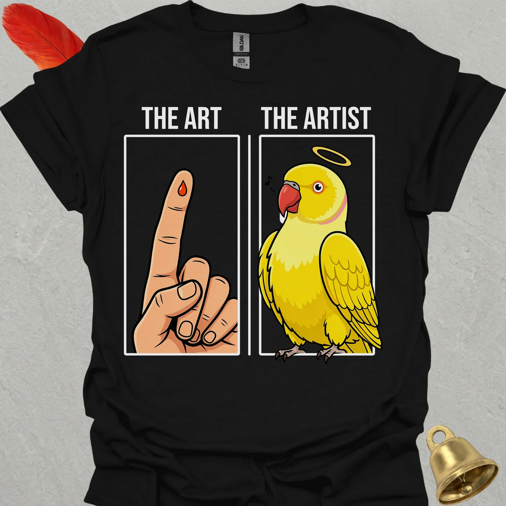 Lutino Indian Ringneck The Artist T-Shirt