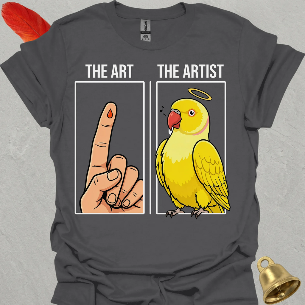 Lutino Indian Ringneck The Artist T-Shirt