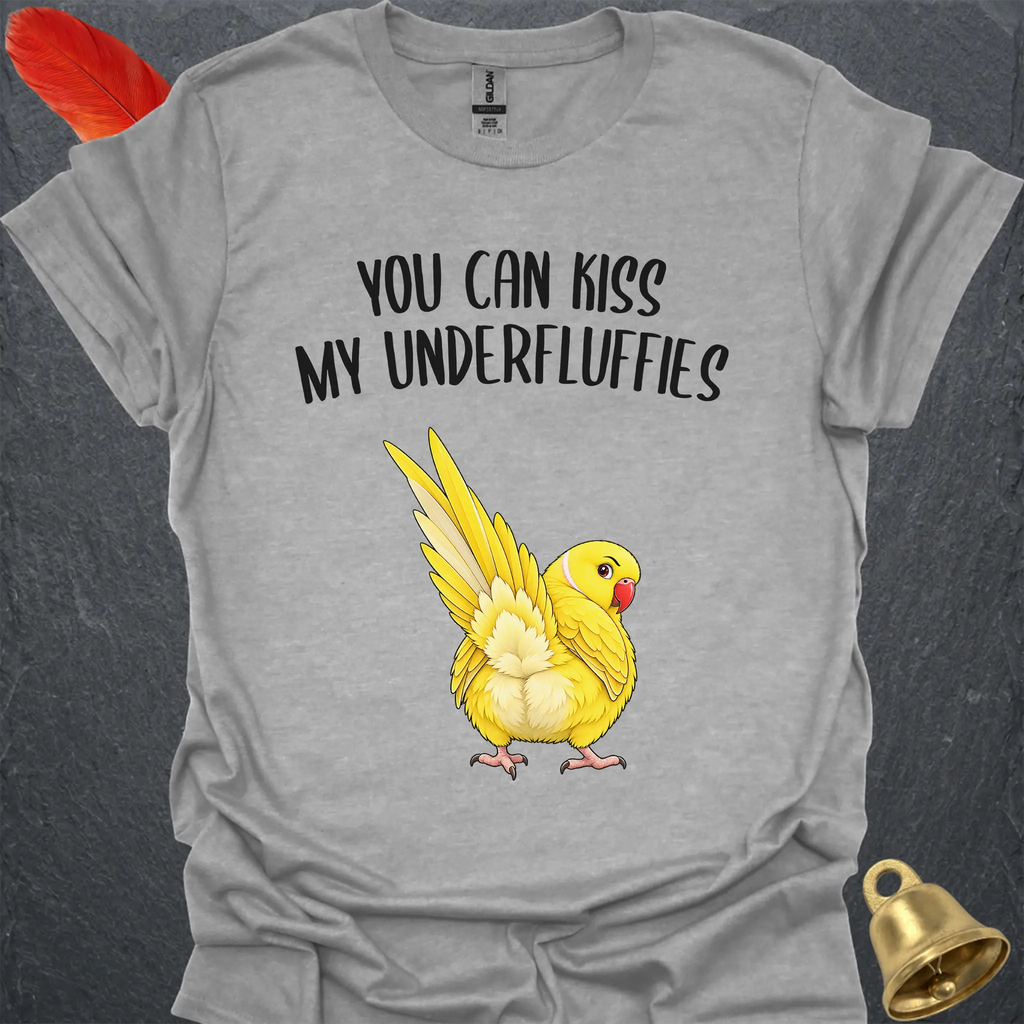 Lutino Indian Ringneck Underfluffies T-Shirt