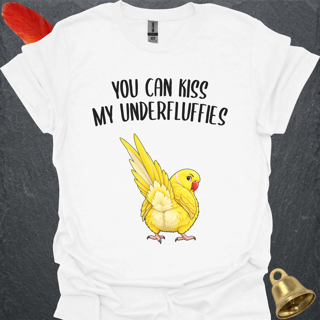 Lutino Indian Ringneck Underfluffies T-Shirt