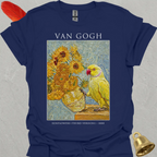Lutino Indian Ringneck Van Gogh T-Shirt