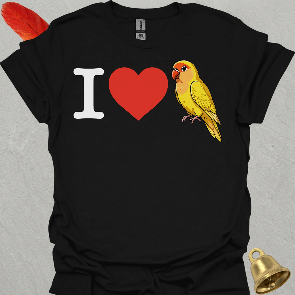 I Love Lutino Lovebird T-Shirt
