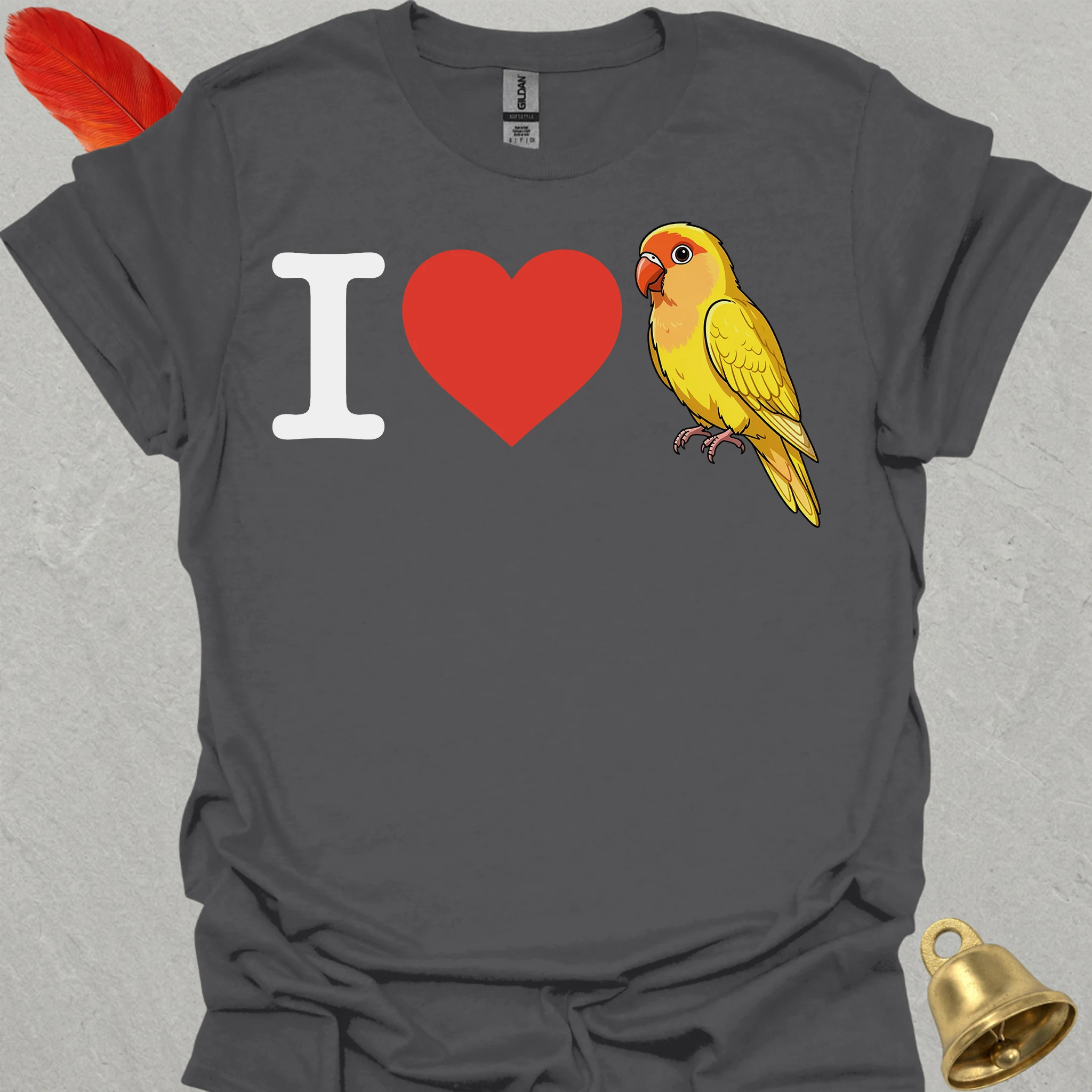 I Love Lutino Lovebird T-Shirt