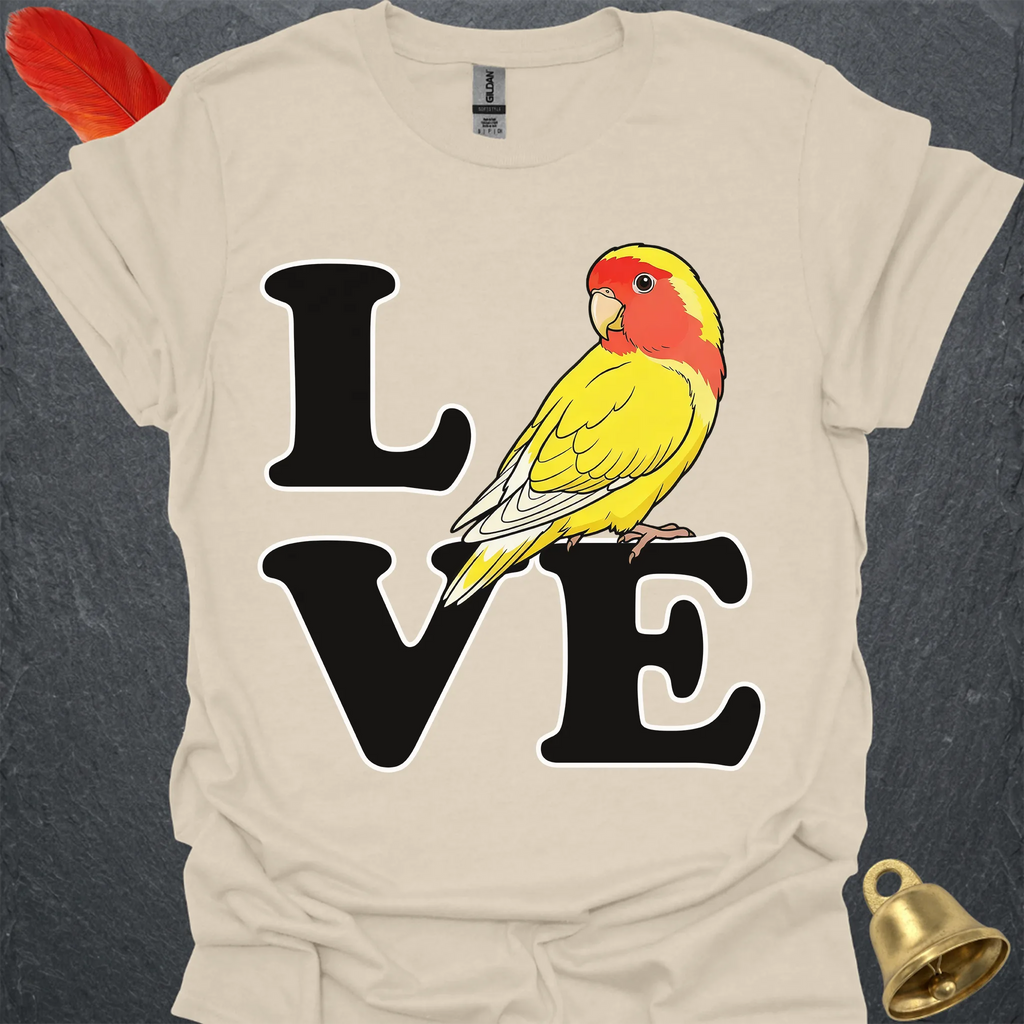 Lutino Lovebird Bird Love T-Shirt