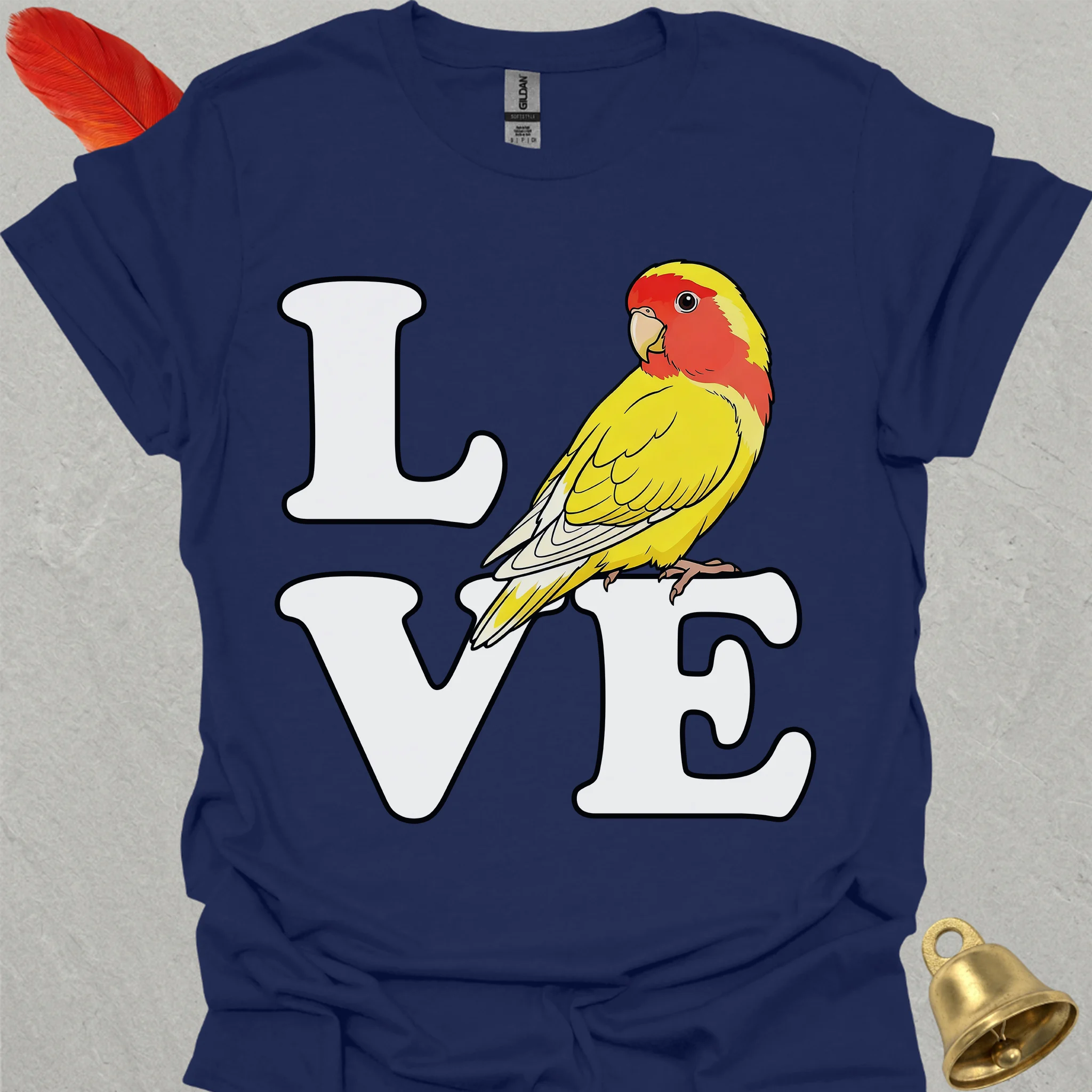 Lutino Lovebird Bird Love T-Shirt