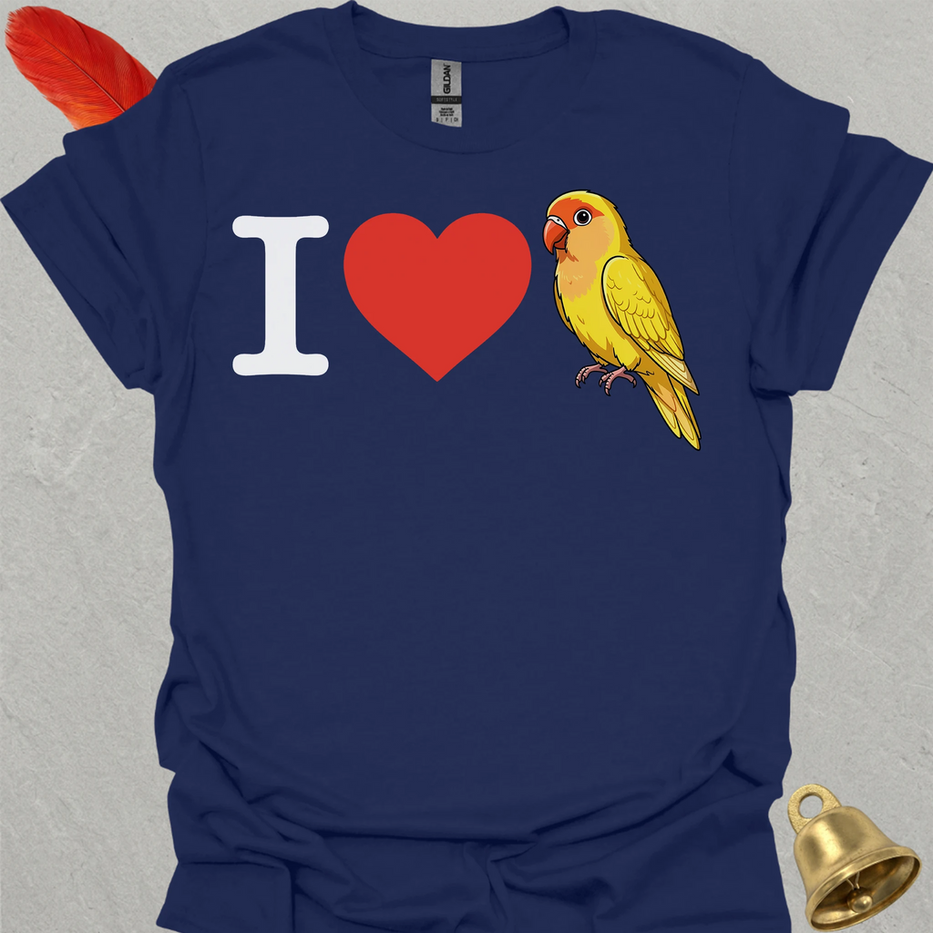I Love Lutino Lovebird T-Shirt