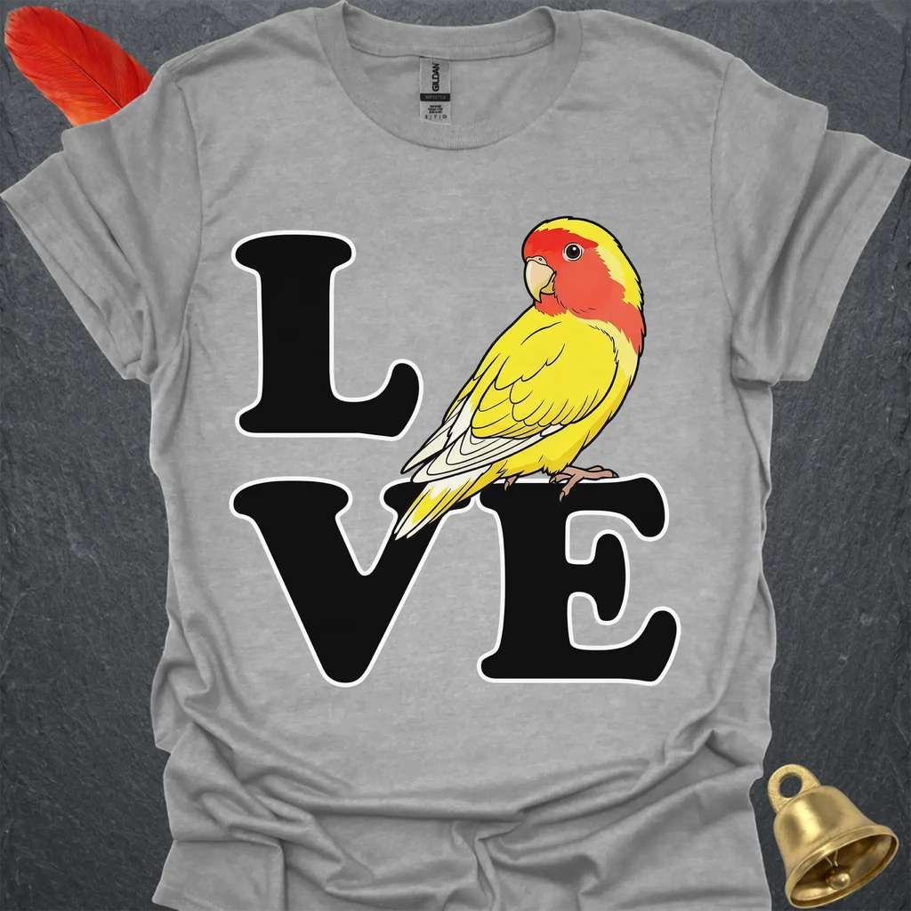 Lutino Lovebird Bird Love T-Shirt