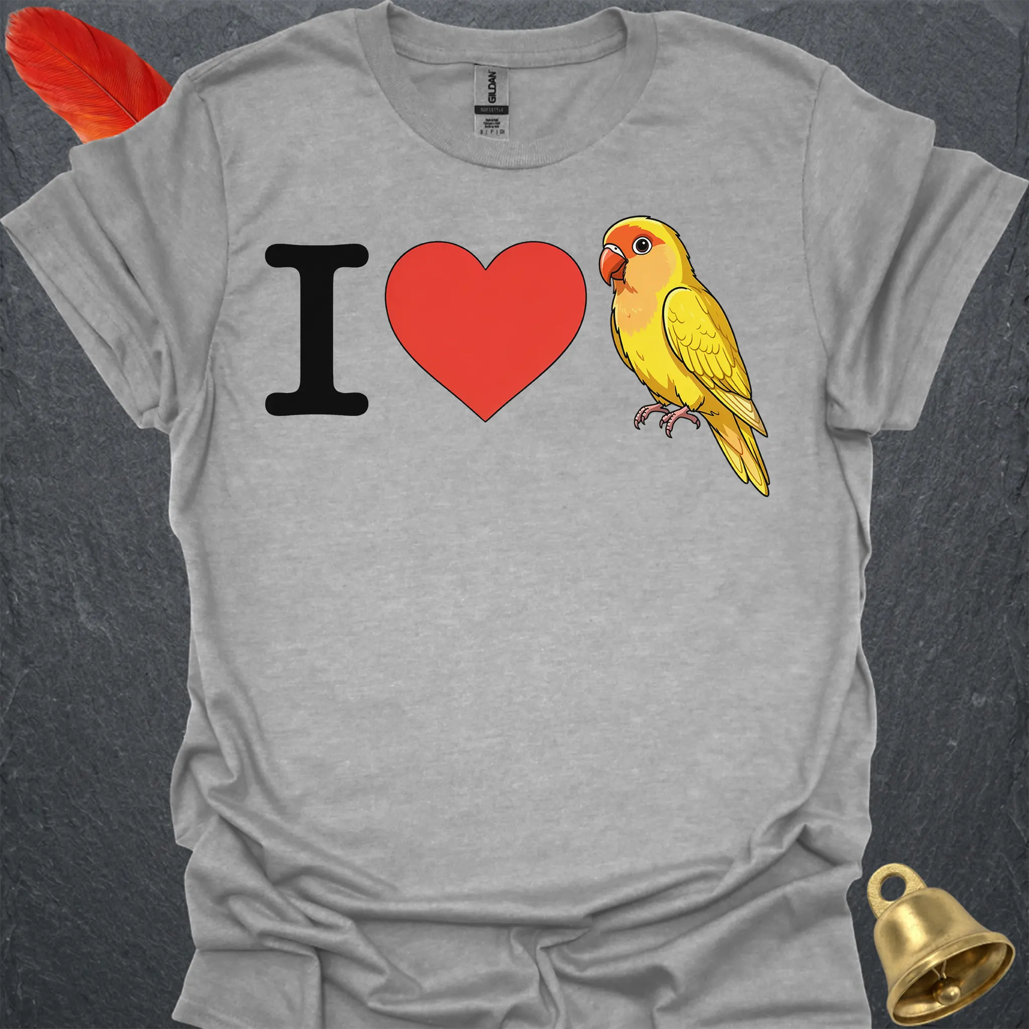 I Love Lutino Lovebird T-Shirt