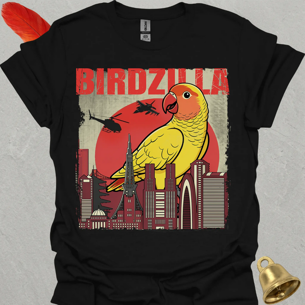 Lutino Lovebird Birdzilla T-Shirt