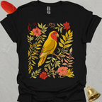 Lutino Lovebird Boho Flower T-Shirt