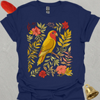 Lutino Lovebird Boho Flower T-Shirt