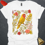 Lutino Lovebird Boho Flower T-Shirt