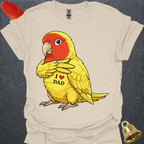 Lutino Lovebird I Love Dad T-Shirt
