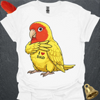 Lutino Lovebird I Love Dad T-Shirt