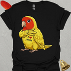 Lutino Lovebird I Love Mom T-Shirt
