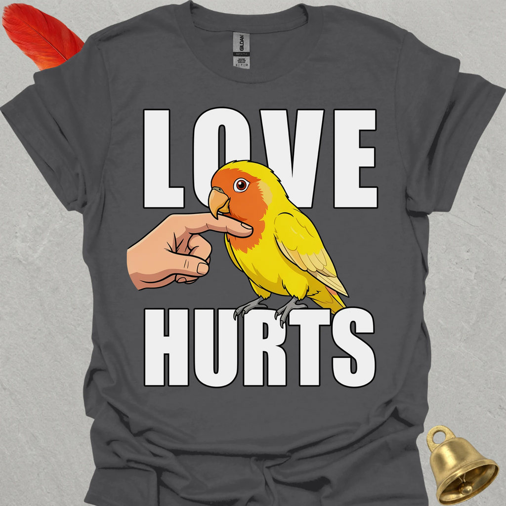 Lutino Lovebird Love Hurts T-Shirt
