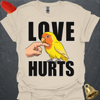 Lutino Lovebird Love Hurts T-Shirt