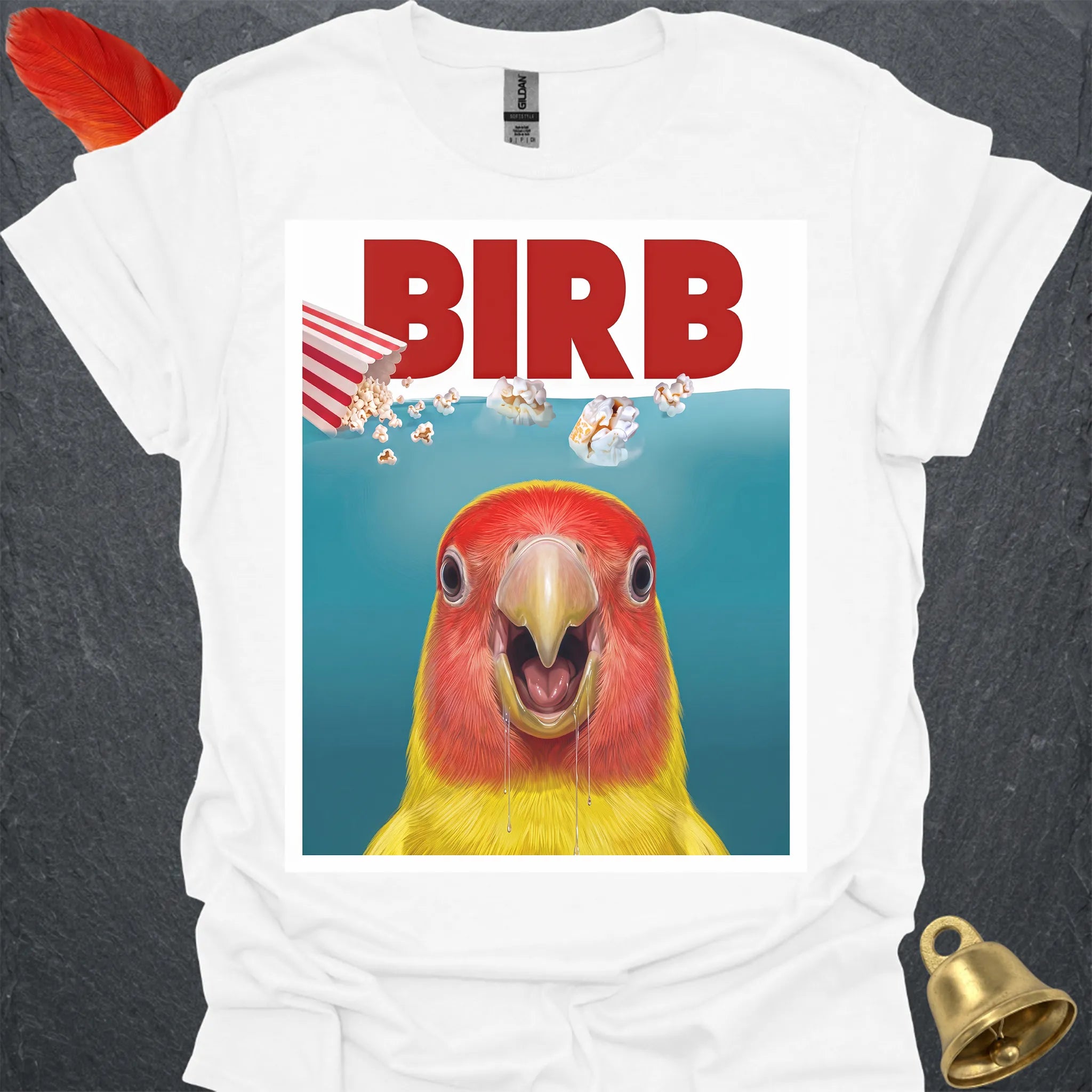 Lutino Lovebird Movie T-Shirt