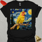 Lutino Lovebird Starry Night T-Shirt