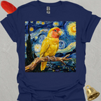 Lutino Lovebird Starry Night T-Shirt