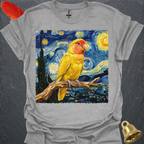 Lutino Lovebird Starry Night T-Shirt