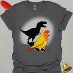 Lutino Lovebird T-Rex T-Shirt