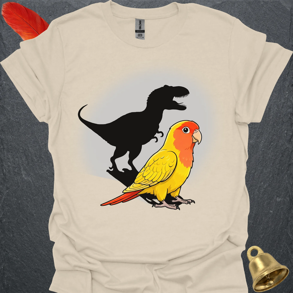 Lutino Lovebird T-Rex T-Shirt