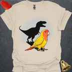 Lutino Lovebird T-Rex T-Shirt