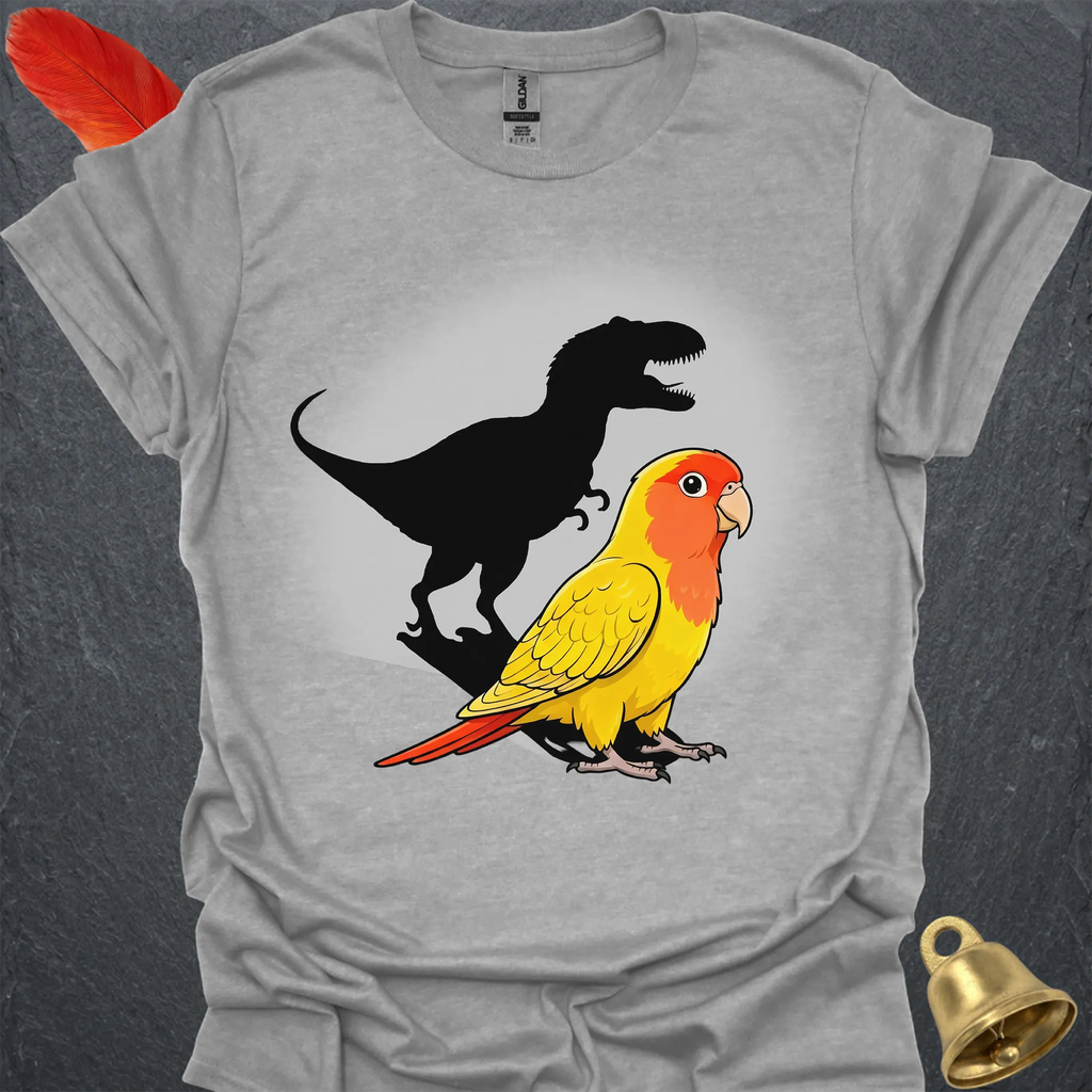 Lutino Lovebird T-Rex T-Shirt