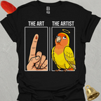 Lutino Lovebird The Artist T-Shirt