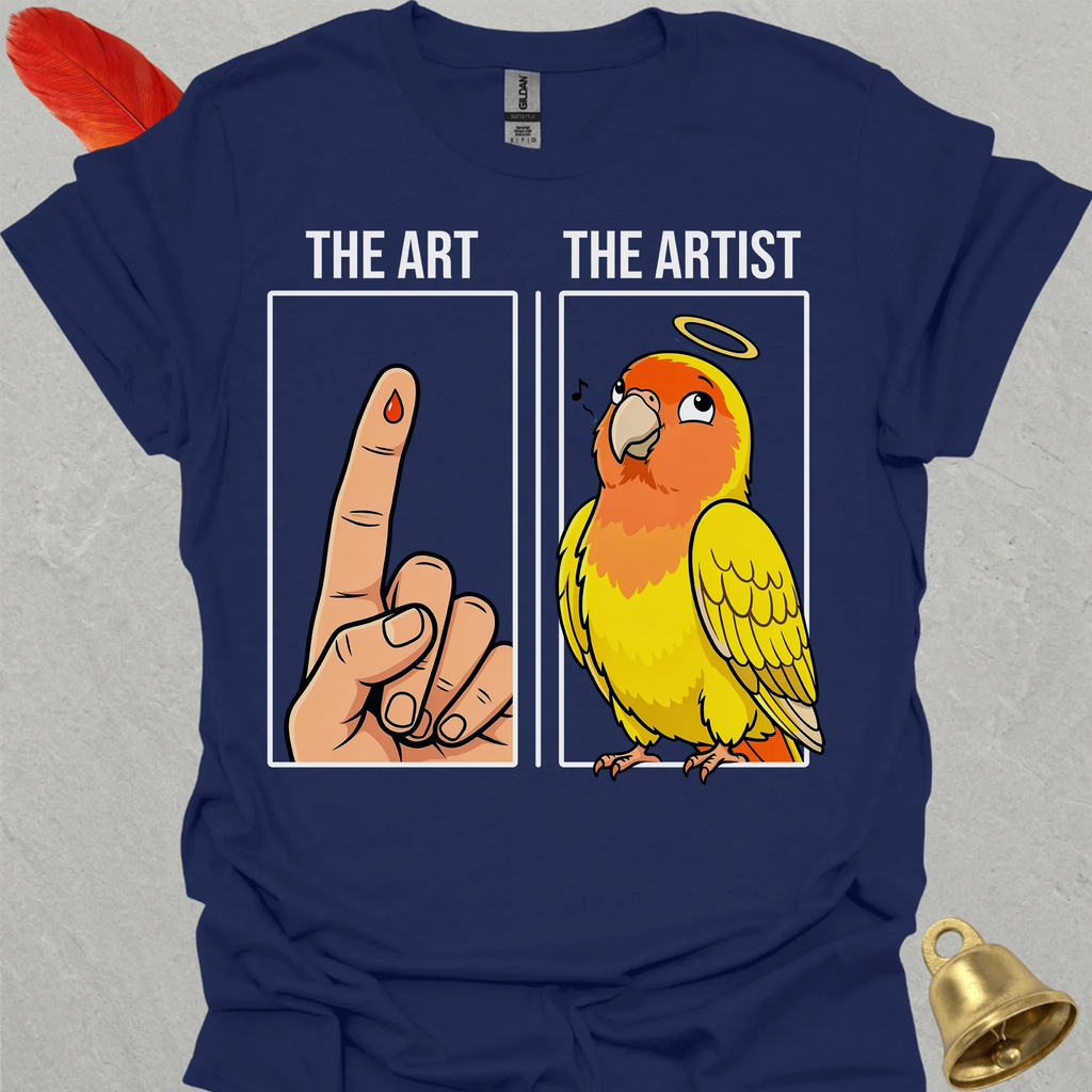 Lutino Lovebird The Artist T-Shirt
