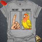 Lutino Lovebird The Artist T-Shirt