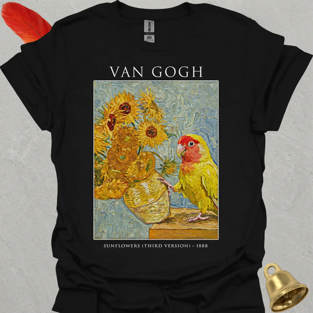 Lutino Lovebird Van Gogh T-Shirt