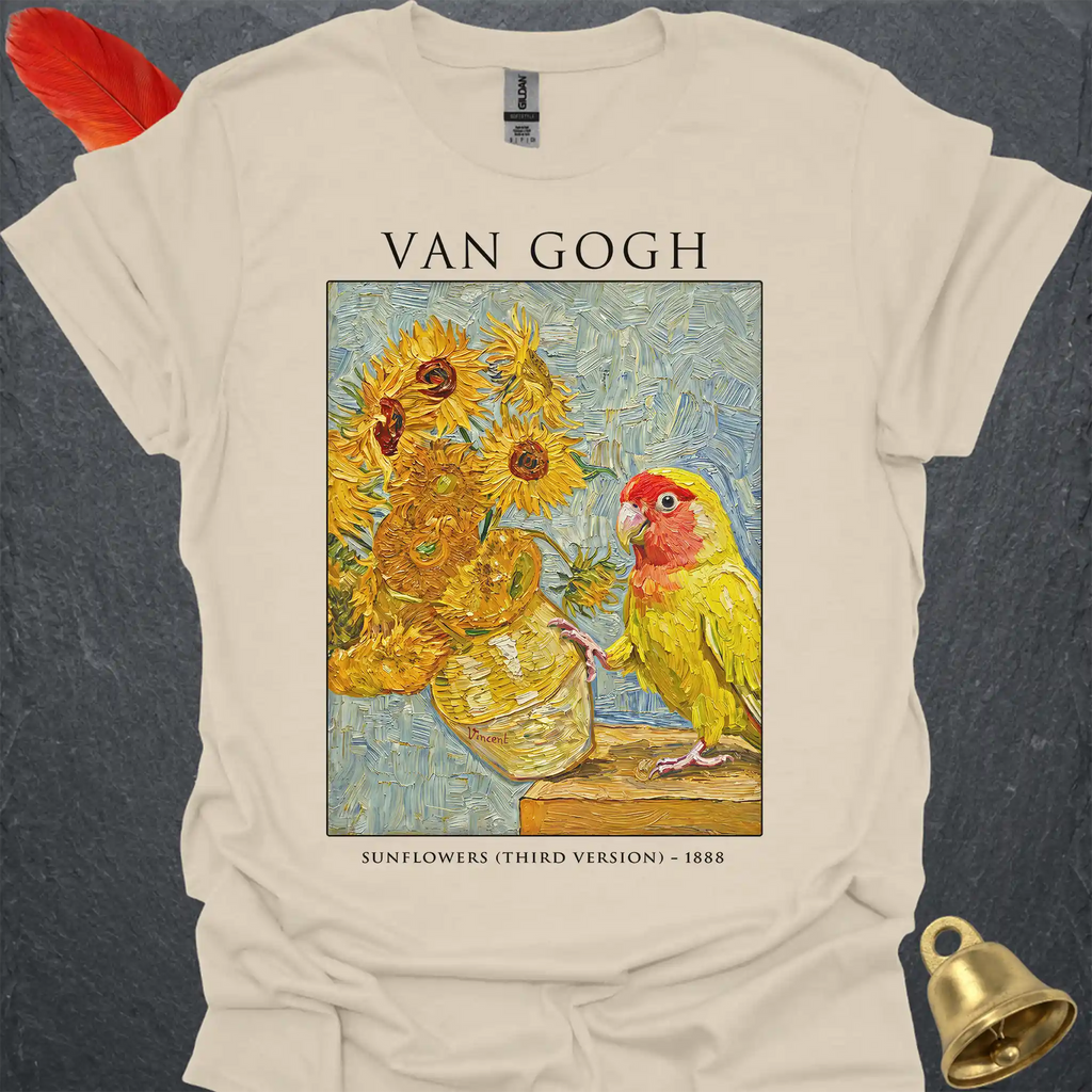 Lutino Lovebird Van Gogh T-Shirt