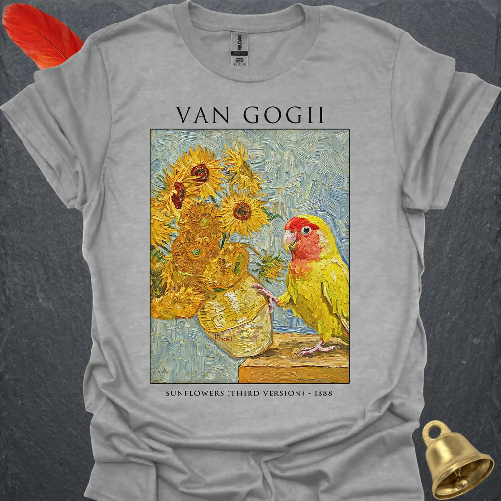 Lutino Lovebird Van Gogh T-Shirt