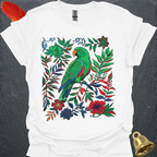 Male Eclectus Parrot Boho Flower T-Shirt