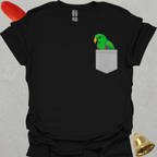 Male Eclectus Parrot Pocket T-Shirt