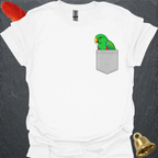 Male Eclectus Parrot Pocket T-Shirt