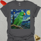 Male Eclectus Parrot Starry Night T-Shirt