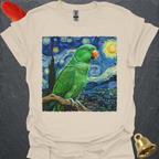 Male Eclectus Parrot Starry Night T-Shirt