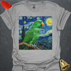 Male Eclectus Parrot Starry Night T-Shirt
