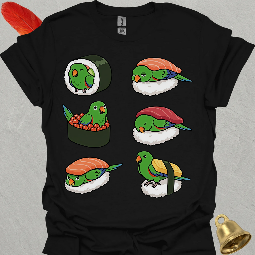 Male Eclectus Parrot Sushi T-Shirt