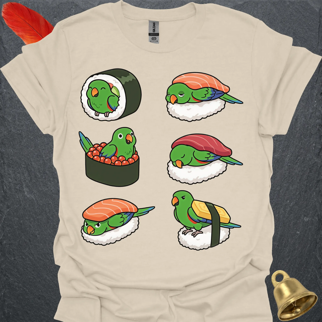 Male Eclectus Parrot Sushi T-Shirt