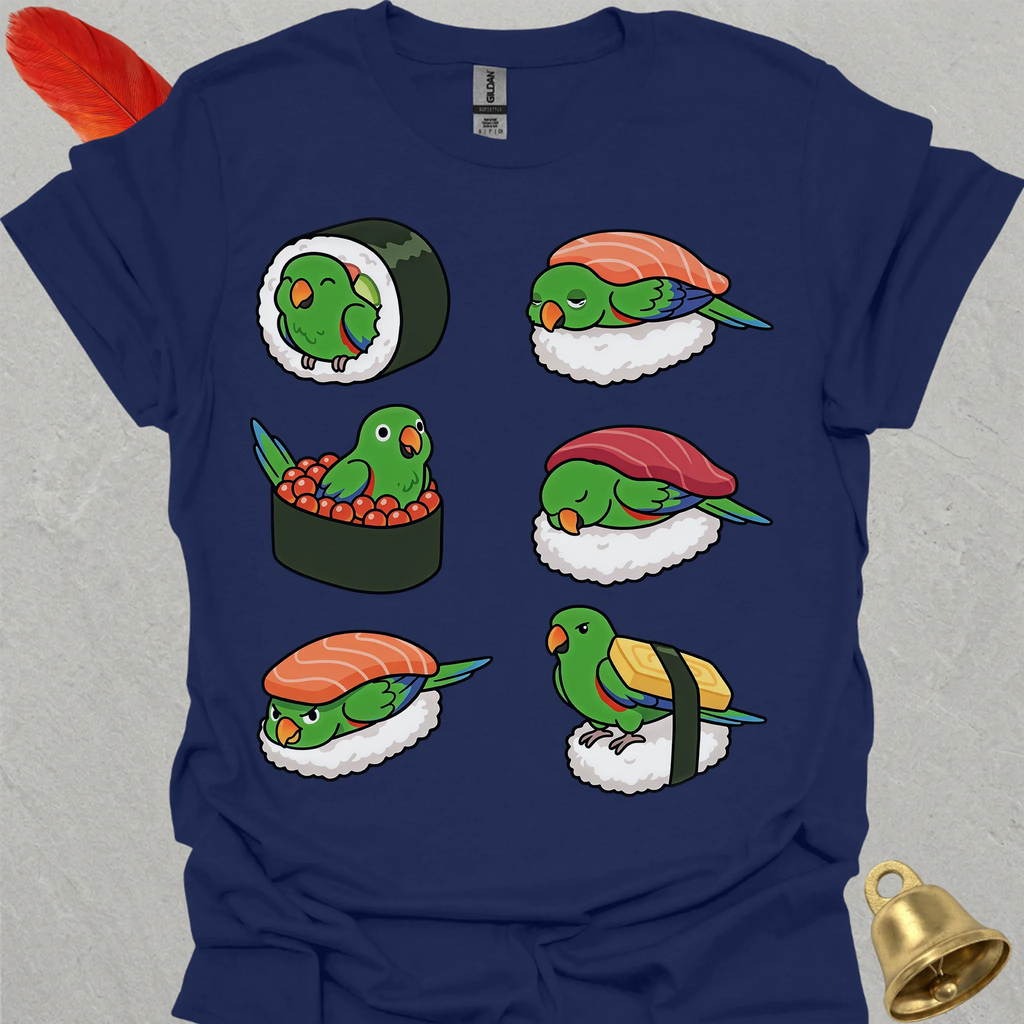 Male Eclectus Parrot Sushi T-Shirt